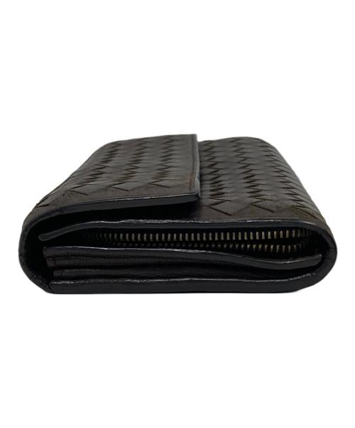 BOTTEGA VENETA（ボッテガベネタ）BOTTEGA VENETA (ボッテガベネタ) イントレチャート長財布 ブラウンの古着・服飾アイテム