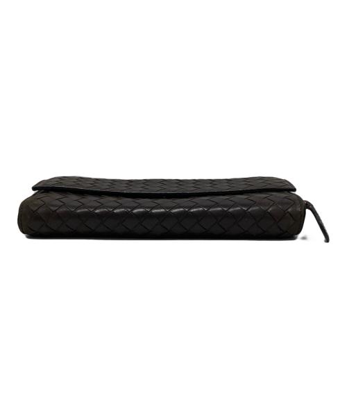 BOTTEGA VENETA（ボッテガベネタ）BOTTEGA VENETA (ボッテガベネタ) イントレチャート長財布 ブラウンの古着・服飾アイテム