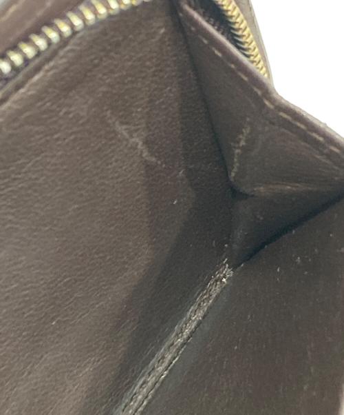 BOTTEGA VENETA（ボッテガベネタ）BOTTEGA VENETA (ボッテガベネタ) イントレチャート長財布 ブラウンの古着・服飾アイテム