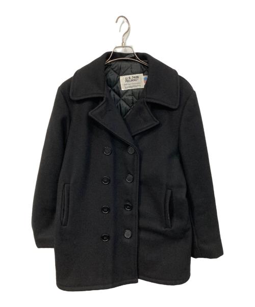 Schott（ショット）Schott (ショット) Pコート ブラック サイズ:SIZE 40の古着・服飾アイテム