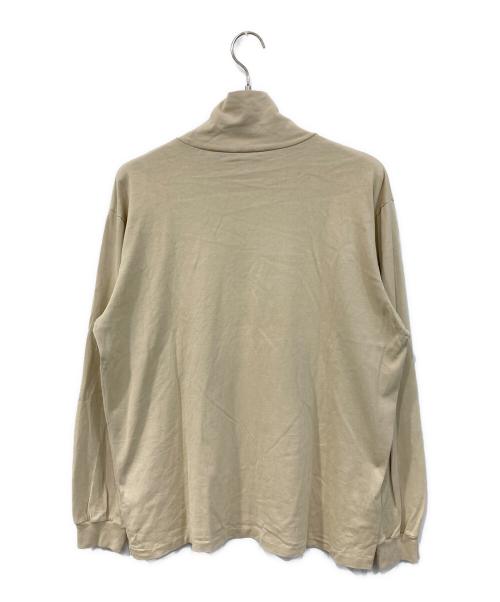 AURALEE（オーラリー）AURALEE (オーラリー) Luster Plaiting Hi Neck L/S Tee/ラスター・プレーティング・ハイネック・ロングスリーブ・ティー ベージュ サイズ:SIZE Mの古着・服飾アイテム
