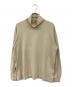 AURALEE（オーラリー）の古着「Luster Plaiting Hi Neck L/S Tee/ラスター・プレーティング・ハイネック・ロングスリーブ・ティー」｜ベージュ