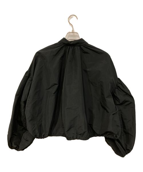 MSGM（エムエスジーエム）MSGM (エムエスジーエム) バルーンスリーブ クロップドタフタシャツ ブラック サイズ:SIZE 40の古着・服飾アイテム