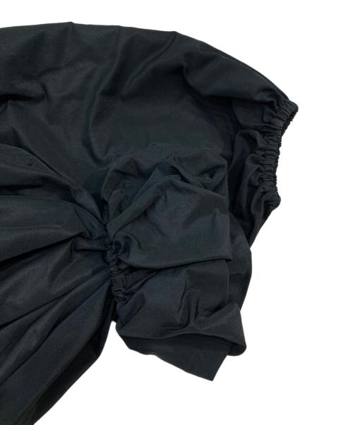 MSGM（エムエスジーエム）MSGM (エムエスジーエム) バルーンスリーブ クロップドタフタシャツ ブラック サイズ:SIZE 40の古着・服飾アイテム