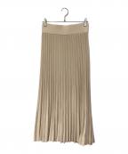 DEUXIEME CLASSEドゥーズィエム クラス）の古着「beauty pleated スカート」｜ベージュ