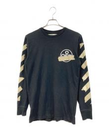 OFFWHITE（オフホワイト）の古着「TAPE ARROWS L/S TEE/テープ アローズ ロング スリーブ ティー」｜ブラック