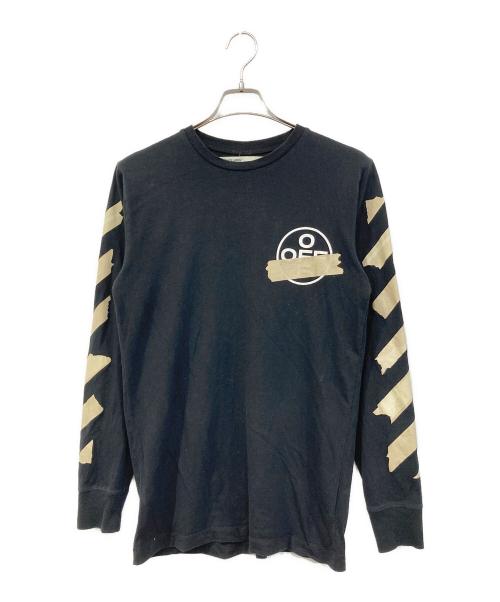 OFFWHITE（オフホワイト）OFFWHITE (オフホワイト) TAPE ARROWS L/S TEE/テープ アローズ ロング スリーブ ティー ブラック サイズ:SIZE Sの古着・服飾アイテム