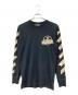 OFFWHITE（オフホワイト）の古着「TAPE ARROWS L/S TEE/テープ アローズ ロング スリーブ ティー」｜ブラック
