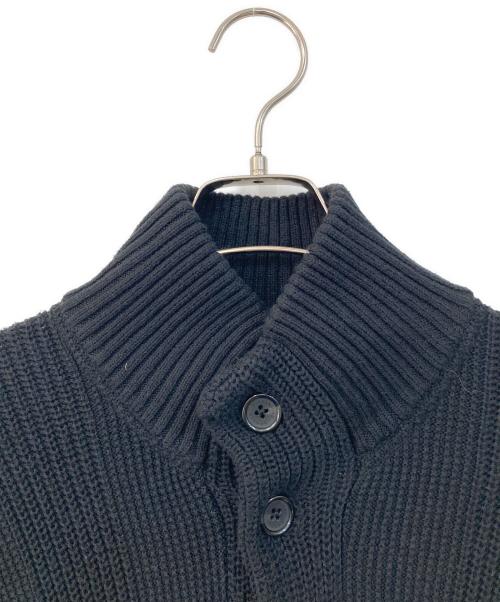 MACKINTOSH LONDON（マッキントッシュ ロンドン）MACKINTOSH LONDON (マッキントッシュ ロンドン) 厚手カーディガン ブラック サイズ:SIZE LLの古着・服飾アイテム