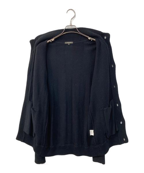 MACKINTOSH LONDON（マッキントッシュ ロンドン）MACKINTOSH LONDON (マッキントッシュ ロンドン) 厚手カーディガン ブラック サイズ:SIZE LLの古着・服飾アイテム
