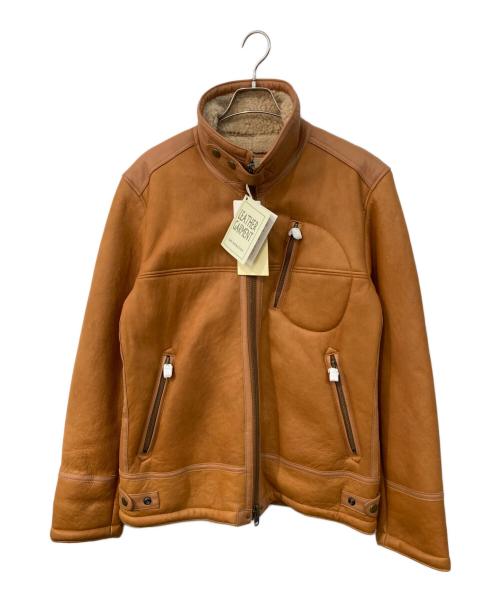 AVIREX（アヴィレックス）AVIREX (アヴィレックス) MOUTON RIDERS JACKET/「ムートン・ライダース・ジャケット ブラウン サイズ:SIZE XLの古着・服飾アイテム