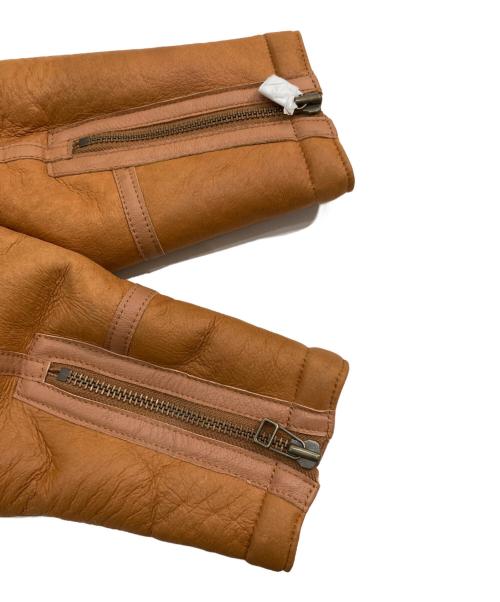 AVIREX（アヴィレックス）AVIREX (アヴィレックス) MOUTON RIDERS JACKET/「ムートン・ライダース・ジャケット ブラウン サイズ:SIZE XLの古着・服飾アイテム
