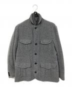 BURBERRY LONDONバーバリーロンドン）の古着「ダウンベスト付きウールジャケット」｜グレー