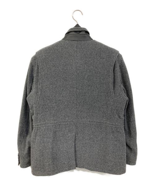 BURBERRY LONDON（バーバリーロンドン）BURBERRY LONDON (バーバリーロンドン) ダウンベスト付きウールジャケット グレー サイズ:SIZE LL 未使用品の古着・服飾アイテム