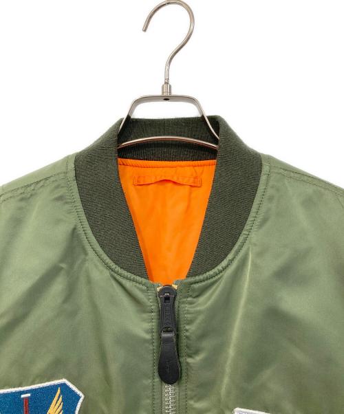 ALPHA（アルファ）ALPHA (アルファ) タイトフィット フライトジャケット グリーン サイズ:SIZE 3Lの古着・服飾アイテム