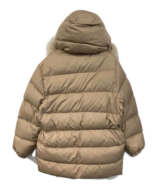 MONCLER（モンクレール）MONCLER (モンクレール) ファーダウンコート ブラウン サイズ:SIZE 3の古着・服飾アイテム