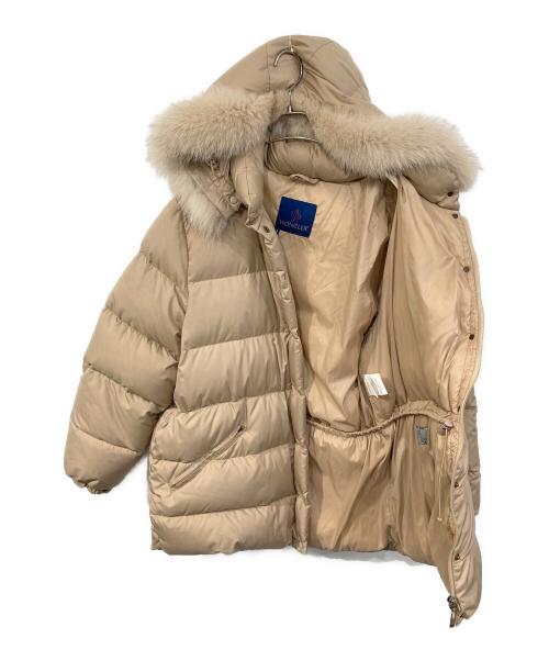 MONCLER（モンクレール）MONCLER (モンクレール) ファーダウンコート ブラウン サイズ:SIZE 3の古着・服飾アイテム