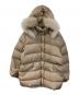 MONCLER（モンクレール）の古着「ファーダウンコート」｜ブラウン