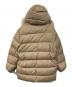 MONCLER (モンクレール) ファーダウンコート ブラウン サイズ:SIZE 3：30000円