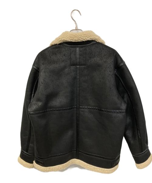ALPHA（アルファ）ALPHA (アルファ) B-3 フェイクムートンジャケット ブラック サイズ:SIZE XLの古着・服飾アイテム