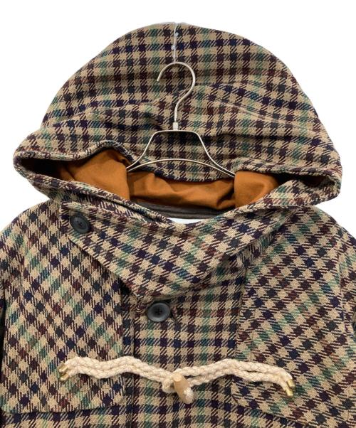 KOLOR（カラー）KOLOR (カラー) チェックダッフルコート ベージュ サイズ:SIZE 2の古着・服飾アイテム