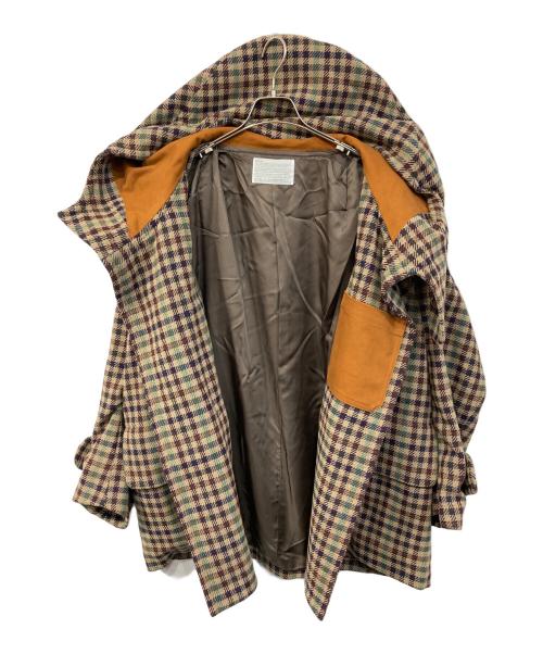 KOLOR（カラー）KOLOR (カラー) チェックダッフルコート ベージュ サイズ:SIZE 2の古着・服飾アイテム