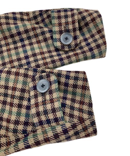 KOLOR（カラー）KOLOR (カラー) チェックダッフルコート ベージュ サイズ:SIZE 2の古着・服飾アイテム