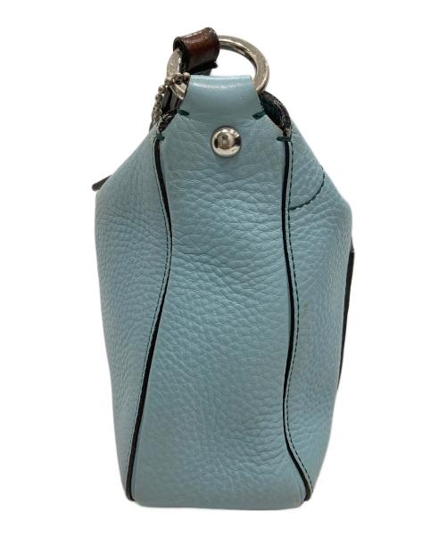 COACH（コーチ）COACH (コーチ) チェルシーターンロックホーボー レザー ショルダーバッグ スカイブルーの古着・服飾アイテム