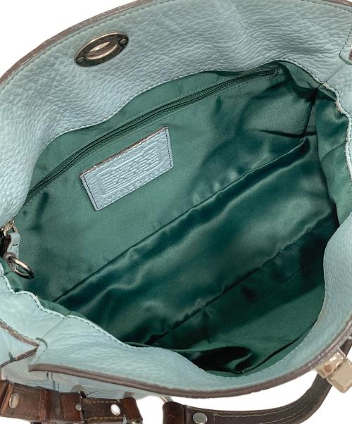 COACH（コーチ）COACH (コーチ) チェルシーターンロックホーボー レザー ショルダーバッグ スカイブルーの古着・服飾アイテム