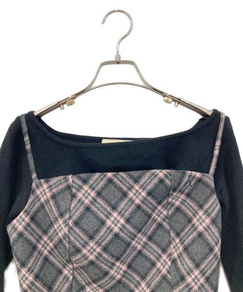 ANDMARY（アンドマリー）ANDMARY (アンドマリー) Selena check mini dress/セレーナ・チェック・ミニ・ドレス ピンク サイズ:SIZE Freeの古着・服飾アイテム