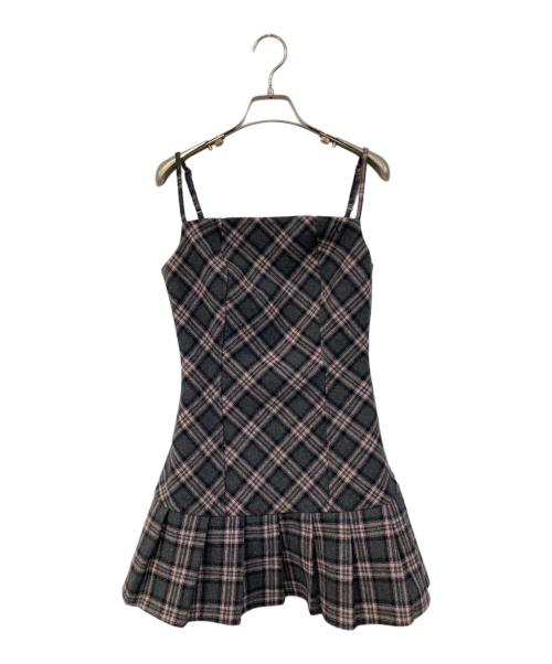 ANDMARY（アンドマリー）ANDMARY (アンドマリー) Selena check mini dress/セレーナ・チェック・ミニ・ドレス ピンク サイズ:SIZE Freeの古着・服飾アイテム
