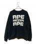 A BATHING APE (アベイシングエイプ) ダブルフェイススウェット ブラック サイズ:SIZE L：14000円