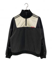 adidas×ALEXANDER WANG（アディダス×アレキサンダー・ワン）の古着「HALF ZIP TRACK JACKET/ハーフ・ジップ・トラック・ジャケット」｜ブラック