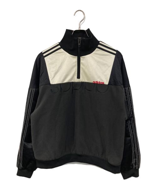adidas（アディダス）adidas (アディダス) ALEXANDER WANG (アレキサンダー・ワン) HALF ZIP TRACK JACKET/ハーフ・ジップ・トラック・ジャケット ブラック サイズ:SIZE Mの古着・服飾アイテム