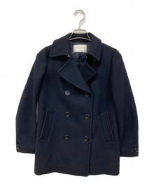 UNITED ARROWS（ユナイテッドアローズ）の古着「カルゼメルトンダブルP コート」｜ネイビー