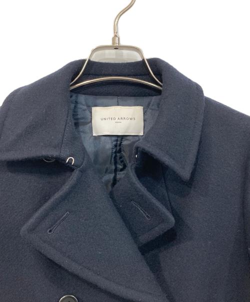 UNITED ARROWS（ユナイテッドアローズ）UNITED ARROWS (ユナイテッドアローズ) カルゼメルトンダブルP コート ネイビー サイズ:36の古着・服飾アイテム