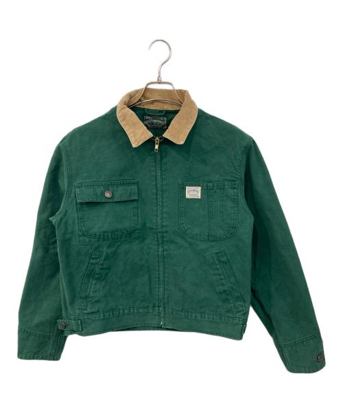 POLO COUNTRY（ポロカントリー）POLO COUNTRY (ポロカントリー) ダックキャンパスワークジャケット グリーン×ベージュ サイズ:SIZE Mの古着・服飾アイテム