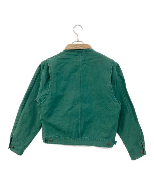 POLO COUNTRY（ポロカントリー）POLO COUNTRY (ポロカントリー) ダックキャンパスワークジャケット グリーン×ベージュ サイズ:SIZE Mの古着・服飾アイテム
