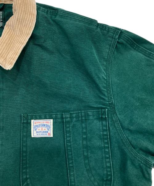 POLO COUNTRY（ポロカントリー）POLO COUNTRY (ポロカントリー) ダックキャンパスワークジャケット グリーン×ベージュ サイズ:SIZE Mの古着・服飾アイテム