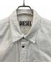 中古・古着 DIESEL (ディーゼル) ダメージ加工ウエスタンシャツ ホワイト サイズ:SIZE XL：7000円