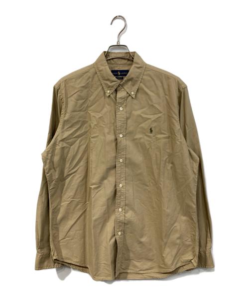 RALPH LAUREN（ラルフローレン）RALPH LAUREN (ラルフローレン) ボタンダウンシャツ ブラウン サイズ:SIZE Lの古着・服飾アイテム