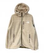 THE NORTH FACEザ ノース フェイス）の古着「プレイグリーン フリース フーディー」｜ベージュ