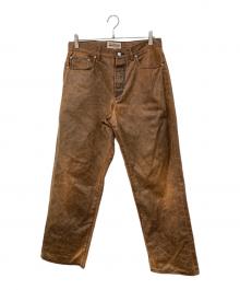 stussy（ステューシー）の古着「BIG OL JEAN COATED COTTON/ビッグ・オール・ジーンズ・コーテッド・コットン」｜ブラウン