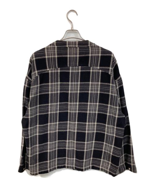 FAT（エフエーティー）FAT (エフエーティー) 肉厚ネルタータンチェックカーディガン ブラック サイズ:なしの古着・服飾アイテム