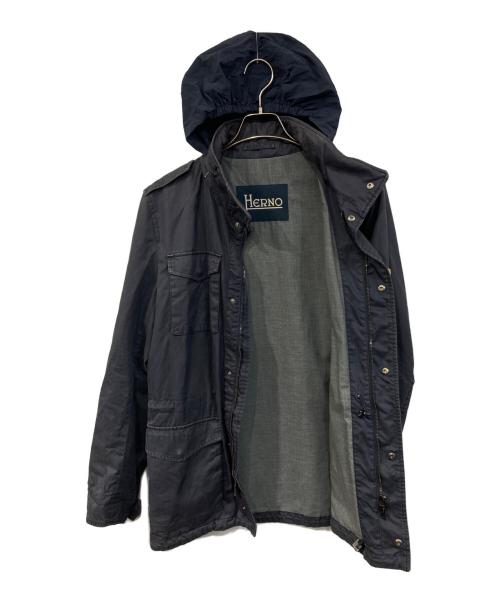 HERNO（ヘルノ）HERNO (ヘルノ) ミリタリージャケット ブルー サイズ:不明の古着・服飾アイテム