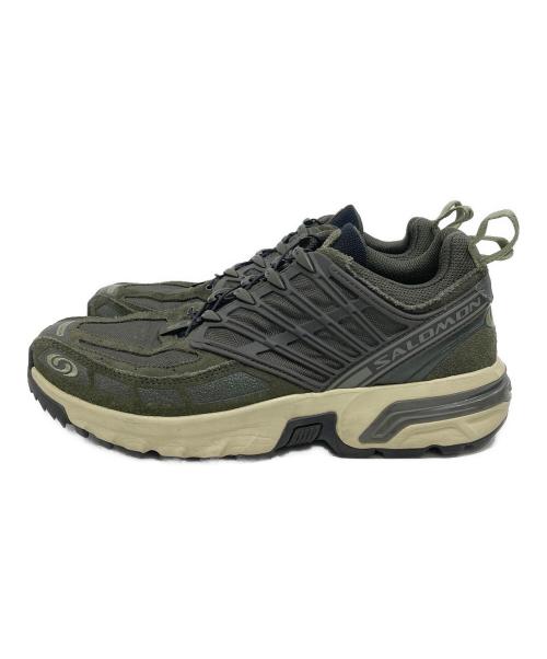 SALOMON（サロモン）SALOMON (サロモン) ACS PRO LTR スニーカー/エーシーエス・プロ・レザースニーカー グリーン サイズ:SIZE 26.5cmの古着・服飾アイテム