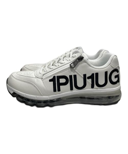 1PIU1UGUALE3 RELAX（ウノピゥウノウグァーレトレ リラックス）1PIU1UGUALE3 RELAX (ウノピゥウノウグァーレトレ リラックス) ロゴエアースニーカー ホワイト サイズ:28.0cmの古着・服飾アイテム