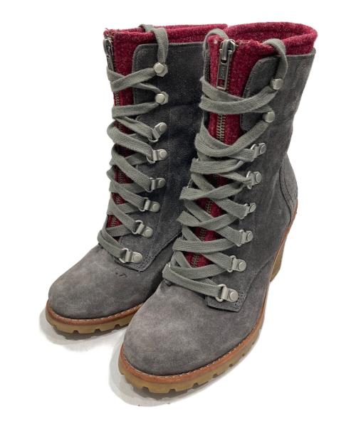 UGG（アグ）UGG (アグ) レースアップブーツ グレー サイズ:22.5㎝の古着・服飾アイテム