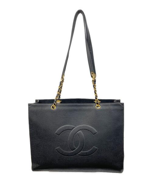 CHANEL（シャネル）CHANEL (シャネル) チェーンショルダーバッグ ブラックの古着・服飾アイテム