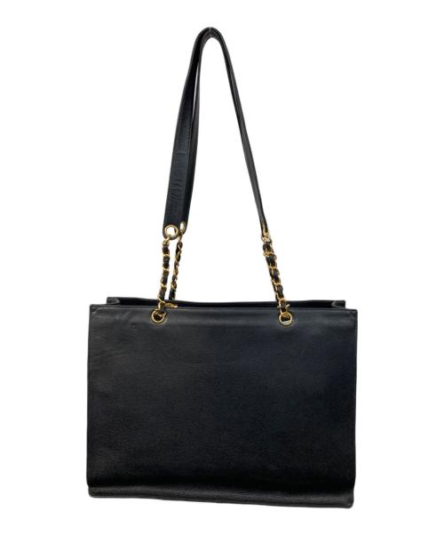 CHANEL（シャネル）CHANEL (シャネル) チェーンショルダーバッグ ブラックの古着・服飾アイテム